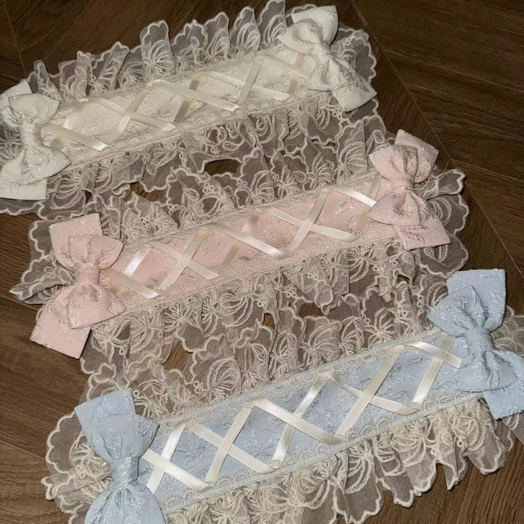 【小物/小天鹅】胸针花丸头饰lolita发带KC拖尾大蝴蝶结边夹百搭