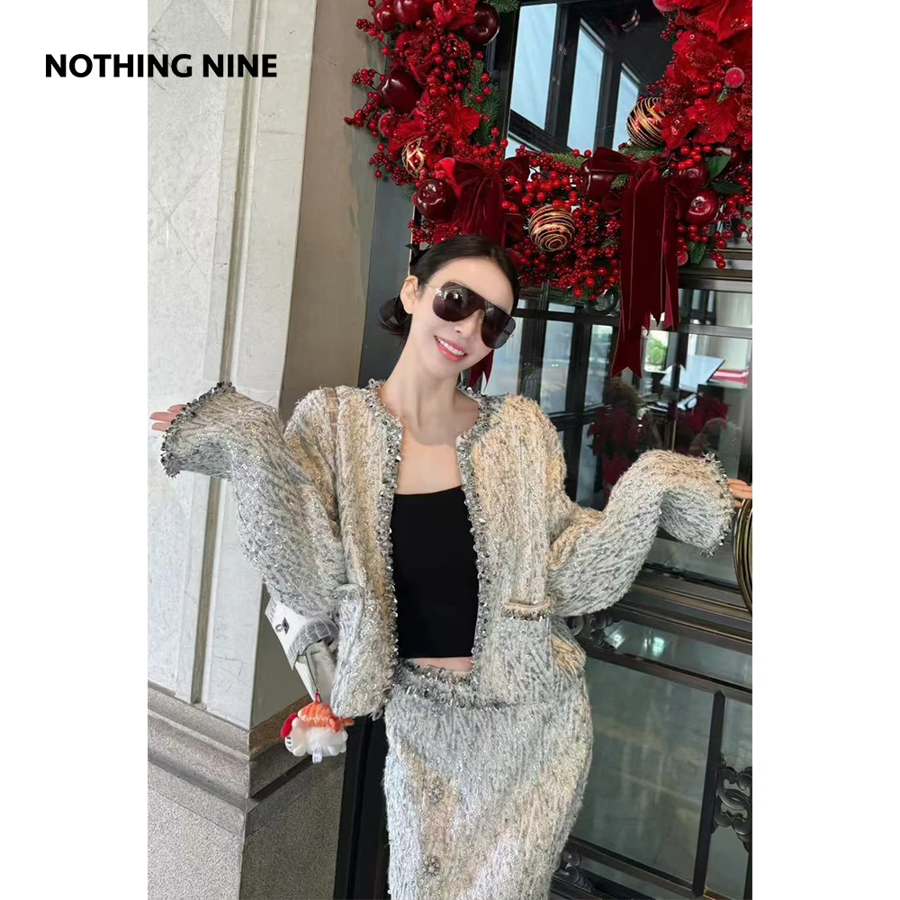 NOTHING NINE冬川物语重工亮片外套
