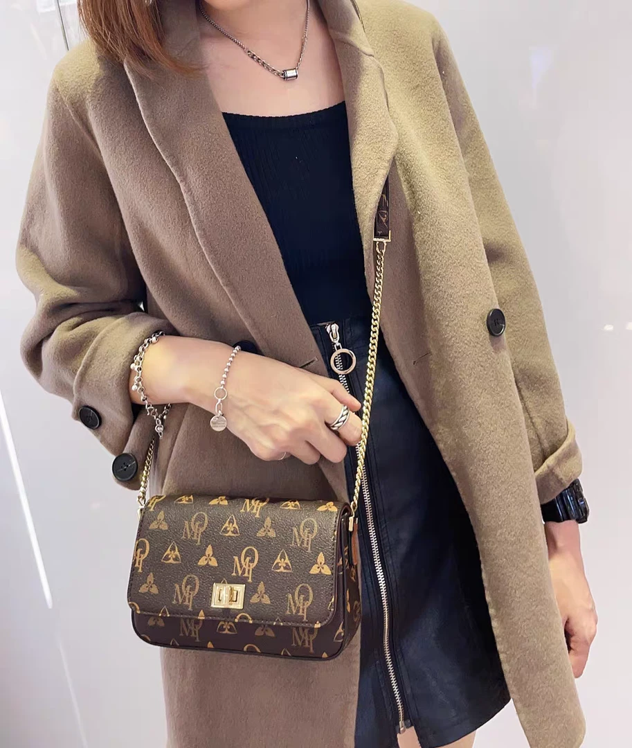 OMI欧米新款女包小方包时尚印花复古休闲女士欧米omi女包女包包