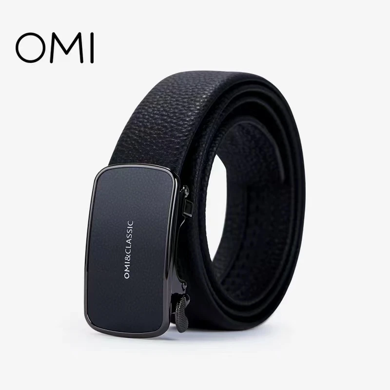 欧米OMI皮带2024新款男士轻奢休闲牛皮皮带腰带中青年时尚裤带潮
