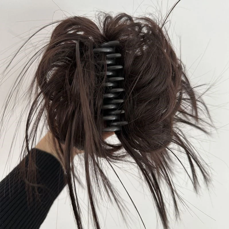 鸡窝头假发抓夹款个性流行自然盘发假发女短发辣妹假发包增发量款