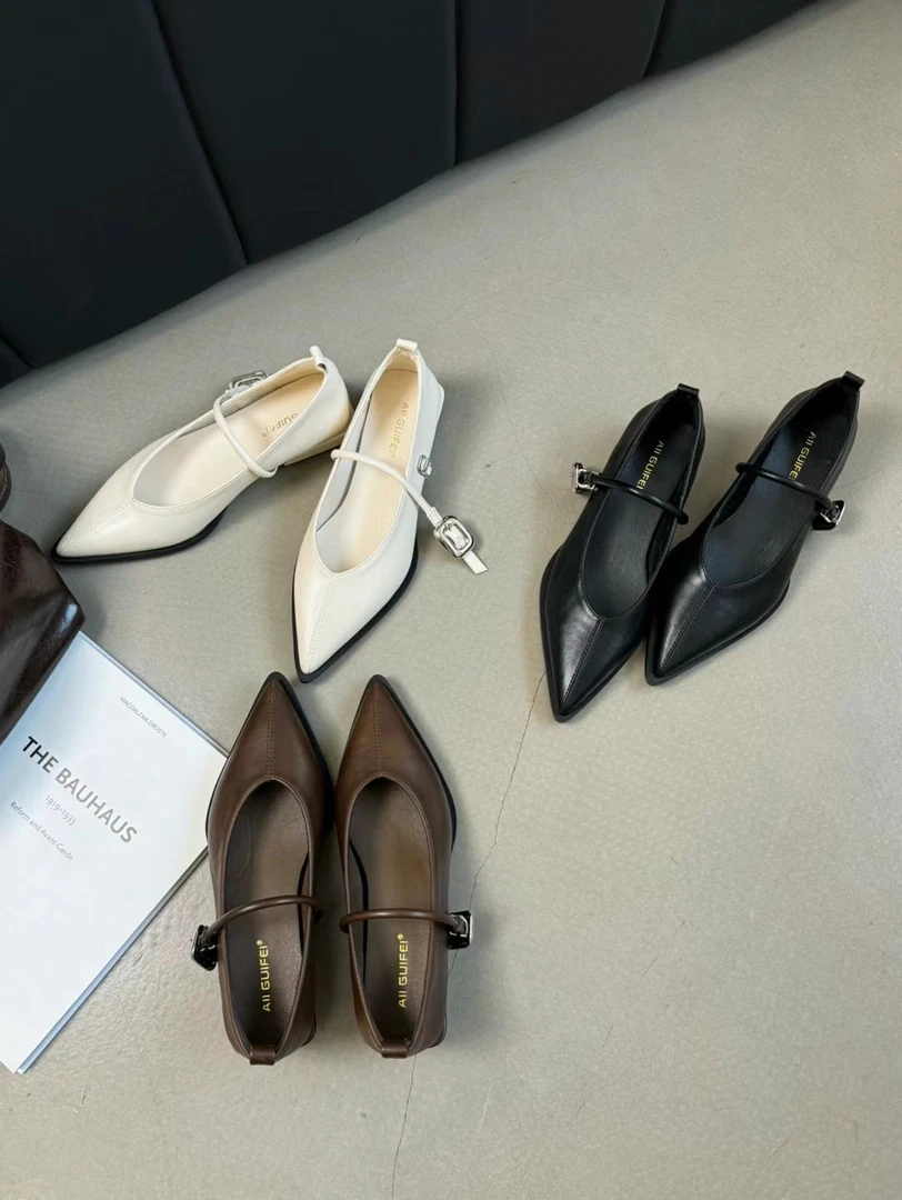 T08-1春款新款软底单鞋法式浅口气质时尚低跟女鞋夏季外穿凉鞋女