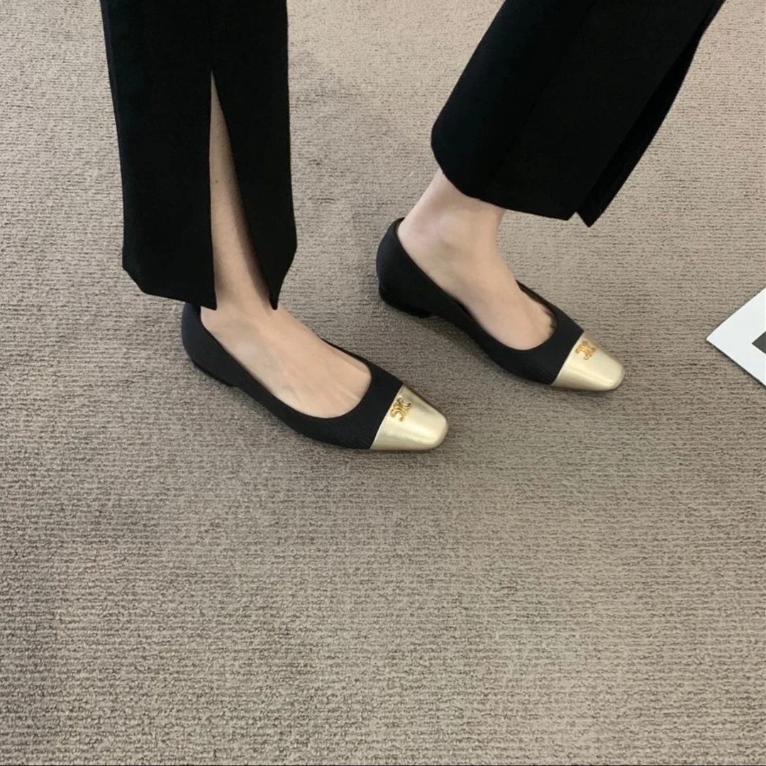 788-5方头韩版高级感推荐|法式简约复古小众单鞋千金既视感女鞋