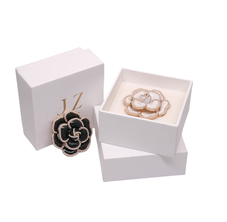 JZ玖姿定制山茶花胸针礼盒