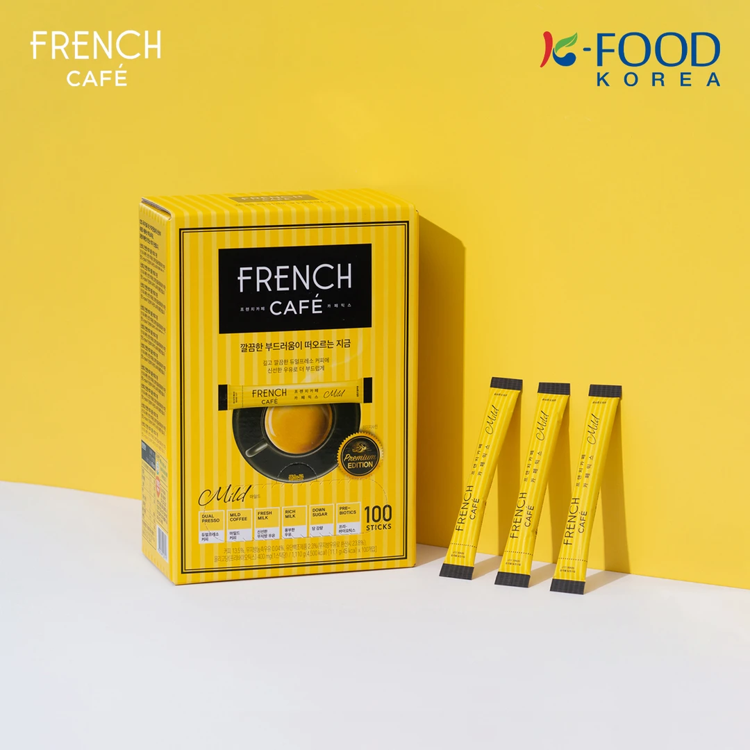 韩国原装进口南阳富然池法式速溶三合一咖啡100条礼盒装