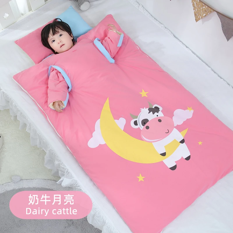 0-18岁春秋冬款儿童睡袋防踢被婴儿纯棉睡袋四季通用可脱胆拆洗