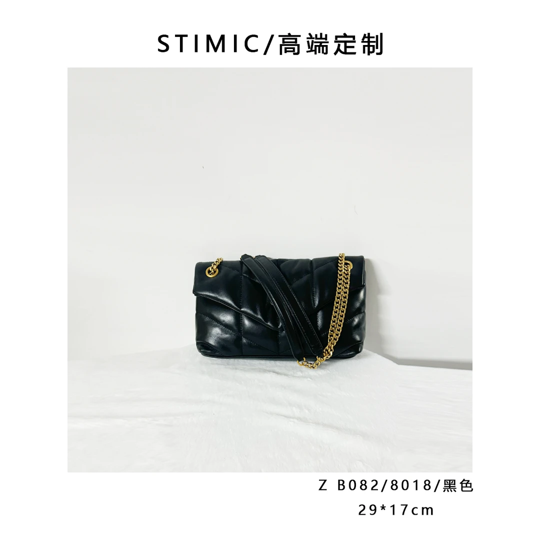 Z B082/8018/黑色 订制手工蜡线时尚女士轻奢单肩斜挎包孤品1881