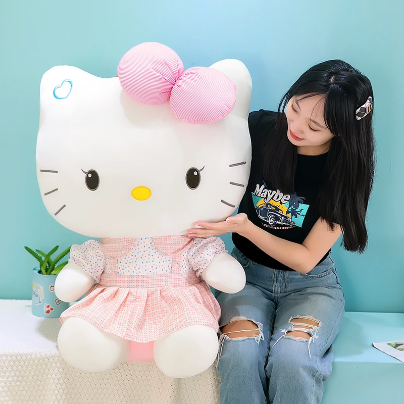 可爱Kitty毛绒公仔大学生KT猫咪玩偶娃娃玩具女孩抱枕送生日礼物