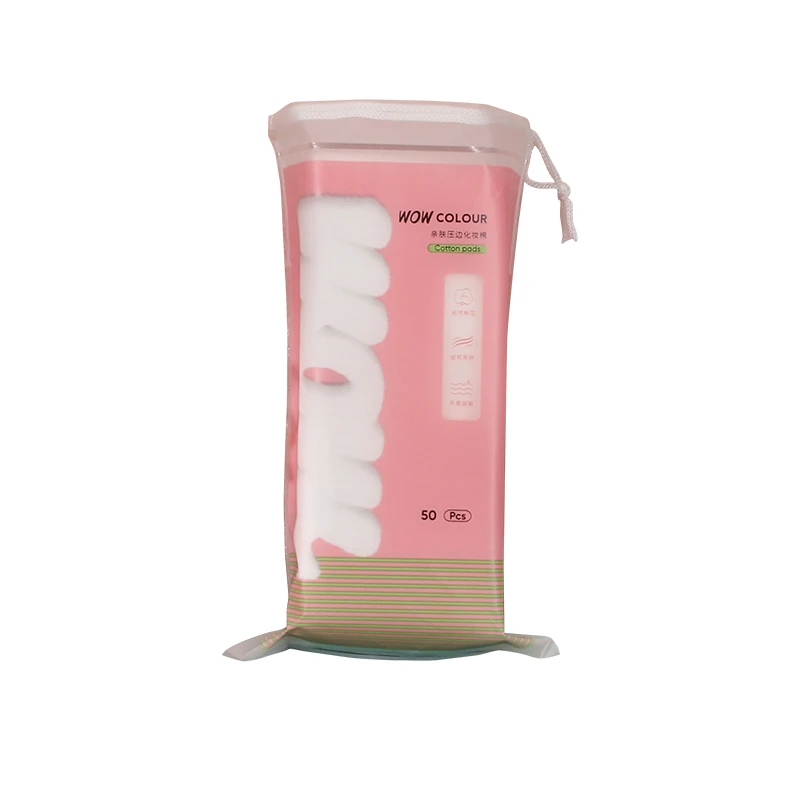WOW COLOUR 亲肤压边化妆棉（50片）