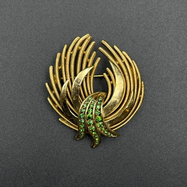 合金胸针 LL 中古首饰vintage 翠法丽Trifari胸针