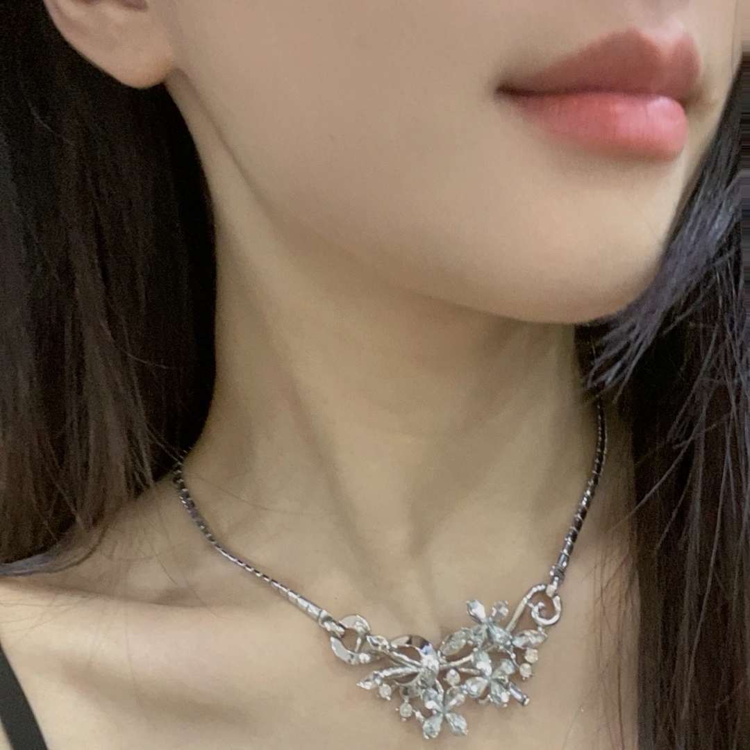 合金耳饰 LL 合集首饰复古翠项链