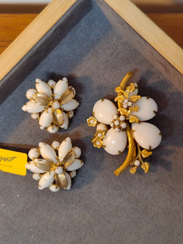 合金胸针 ZZ 合集首饰复古白金花卉胸针组经典240726