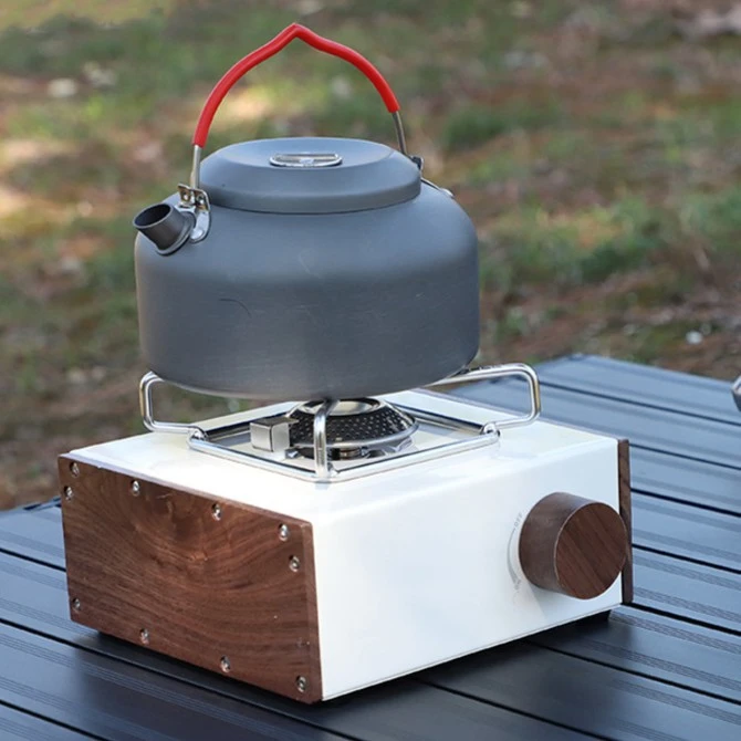 木头瑕疵品露营卡式户外炉烧烤野餐胡桃木家用烧水高端磁吸不退