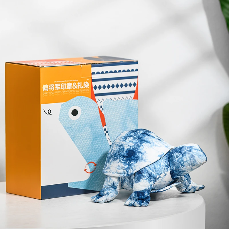 偏将军扎染玩偶丨乌龟款丨偏将军印章丨重庆中国三峡博物馆