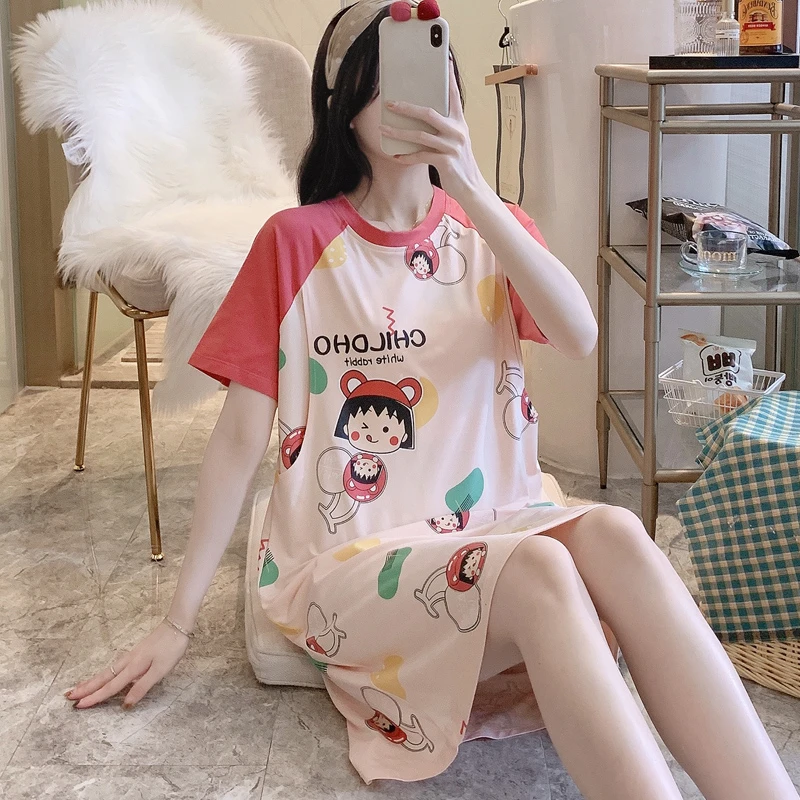 夏季薄款哺乳期睡裙喂奶母乳可外穿孕妇连衣裙产房女春秋大码夏天