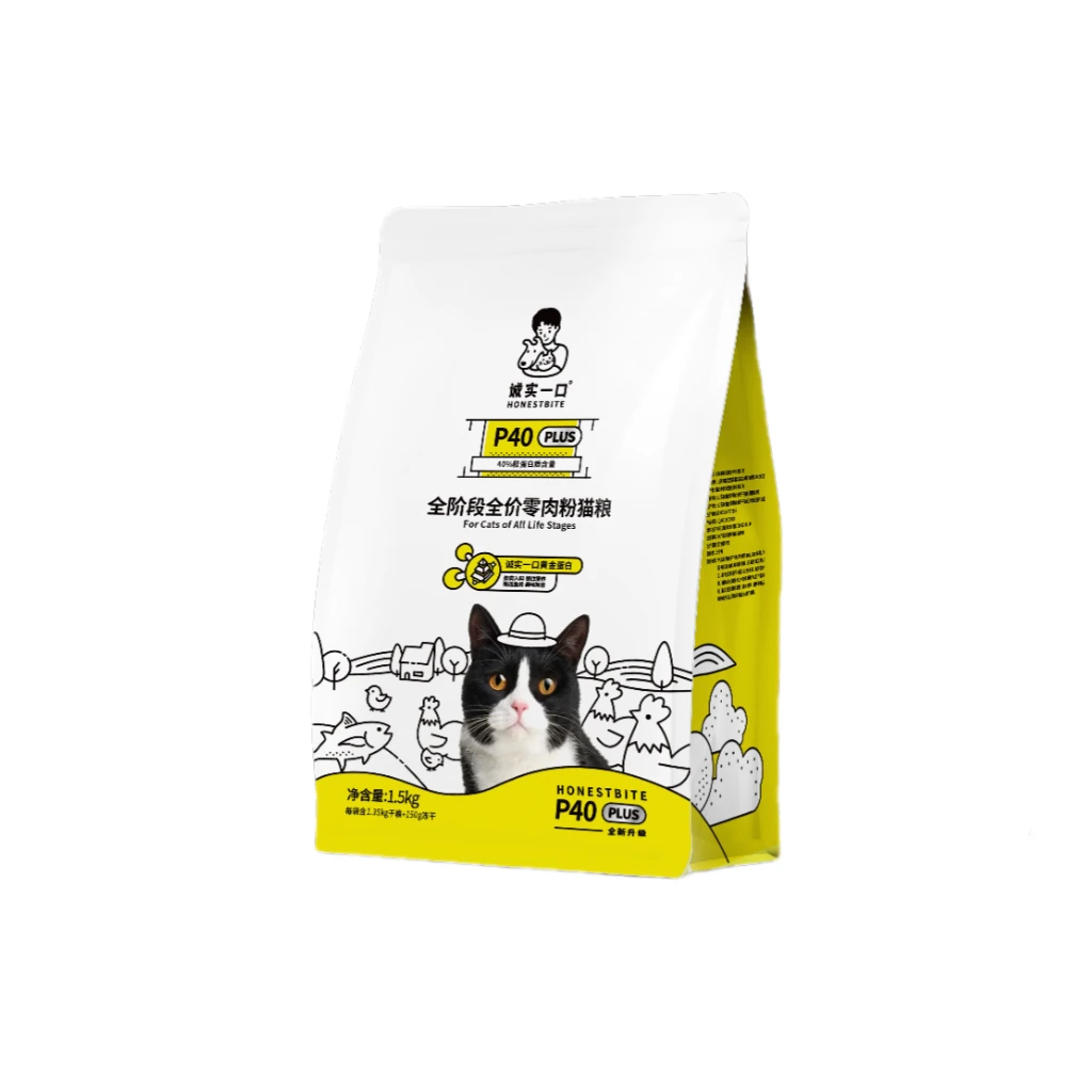 诚实一口P40 PLUS冻干猫粮鸡鱼口味