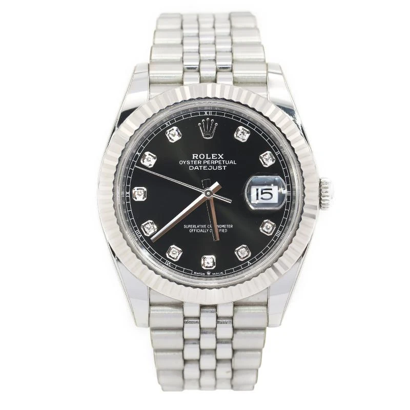 99新 Rolex/劳力士 126334/黑盘/钻石刻度/41表径/经典男士单表
