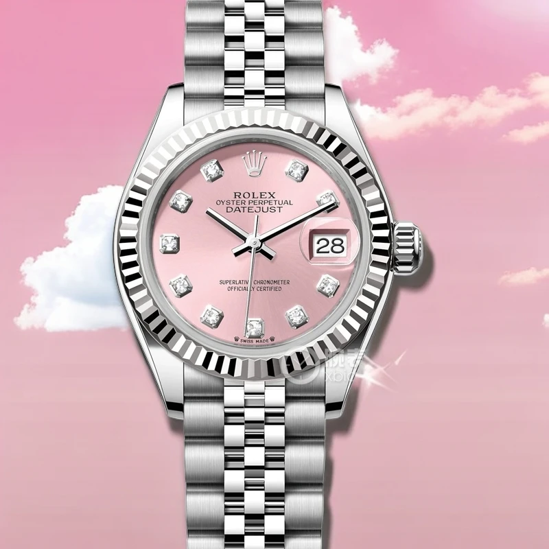 99新 Rolex/劳力士 20年全套/日志/279174/粉钻/28表径时尚名表