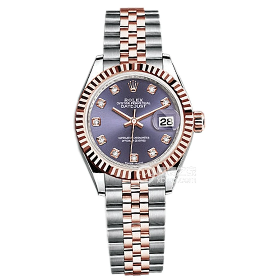 99新 Rolex/劳力士 24年全套/日志/279171/紫钻/28表径