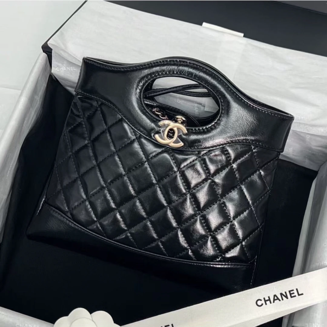99新 Chanel/香奈儿 香奈儿24s 黑色31bag mini 芯片款