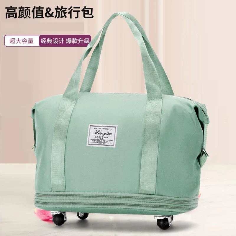 万向轮旅行包轻便携带轮子的行李袋打包旅行收纳大容量轮子行李袋