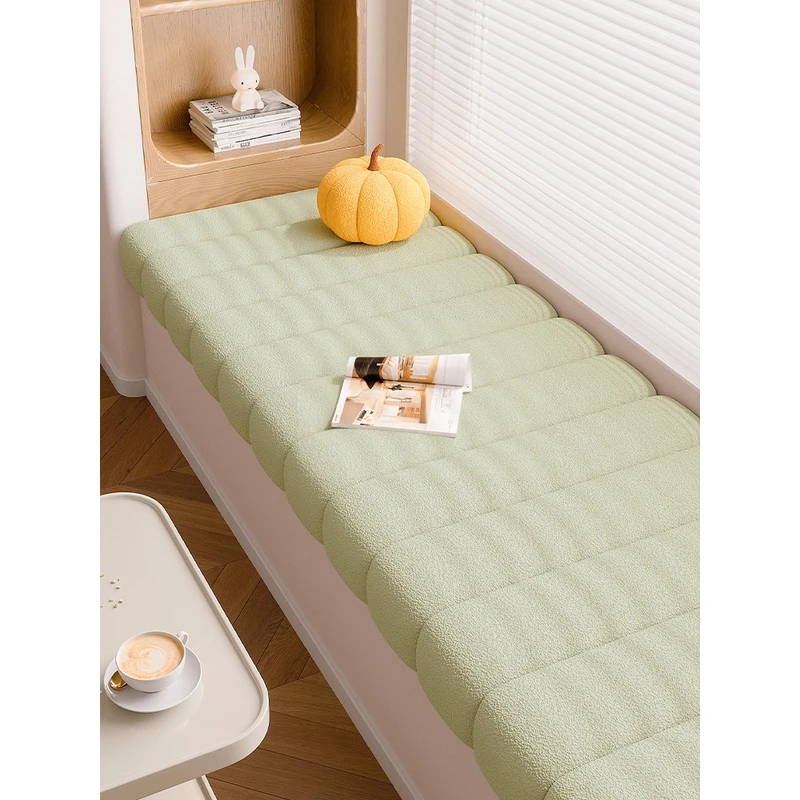 【直播专属1】飘窗垫奶油风泰迪绒窗垫榻榻米垫子定制飘 窗台垫加厚