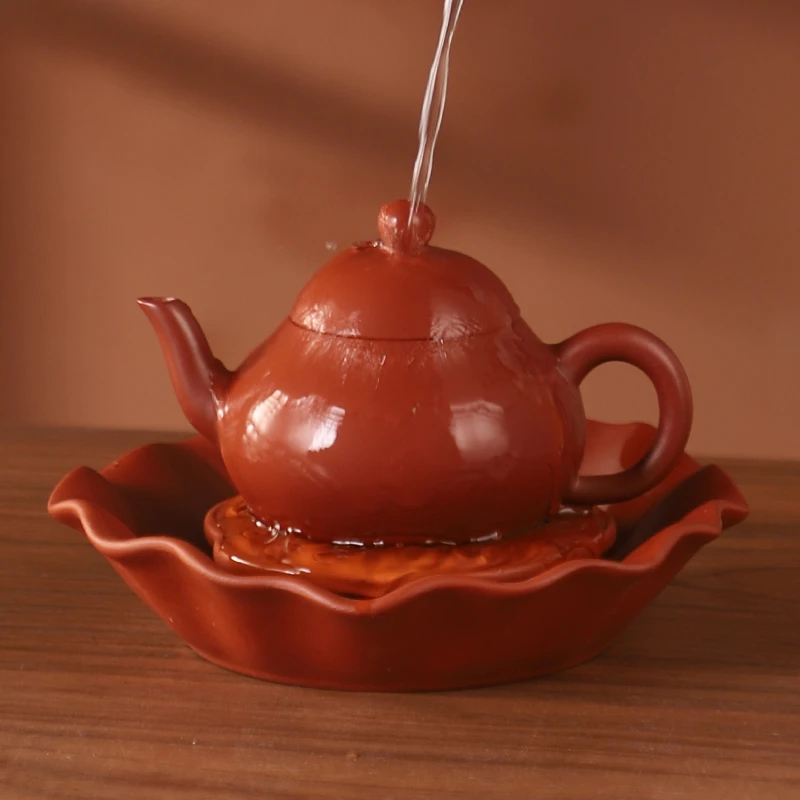 潮州朱泥手拉壶矮梨壶家用泡茶壶纯手工功夫小品壶扁梨壶