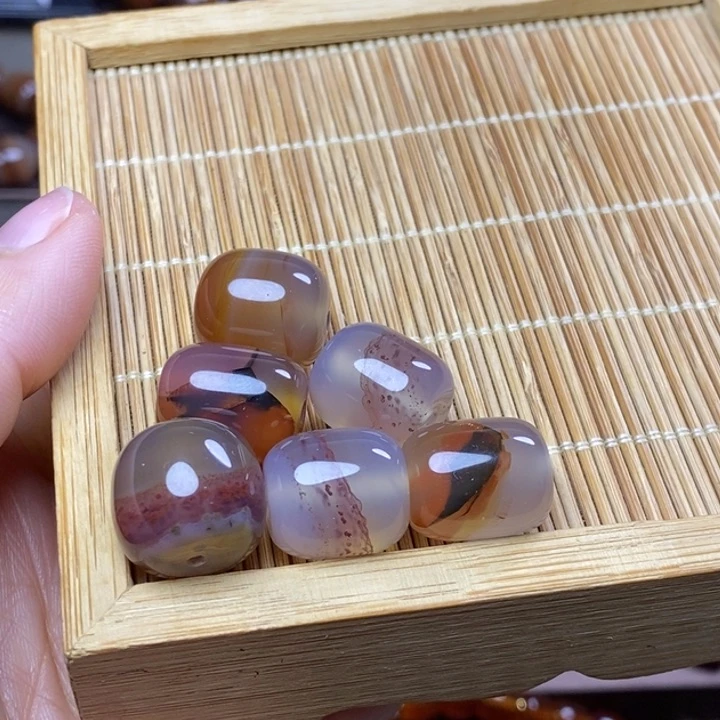 玛瑙/玉髓手链未镶嵌@*