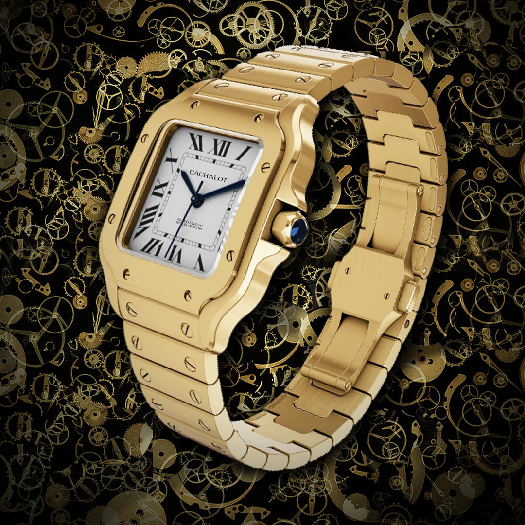 CACHALOT 凯奇洛克 山度士 对表手表轻奢时尚百搭方形潮流名表