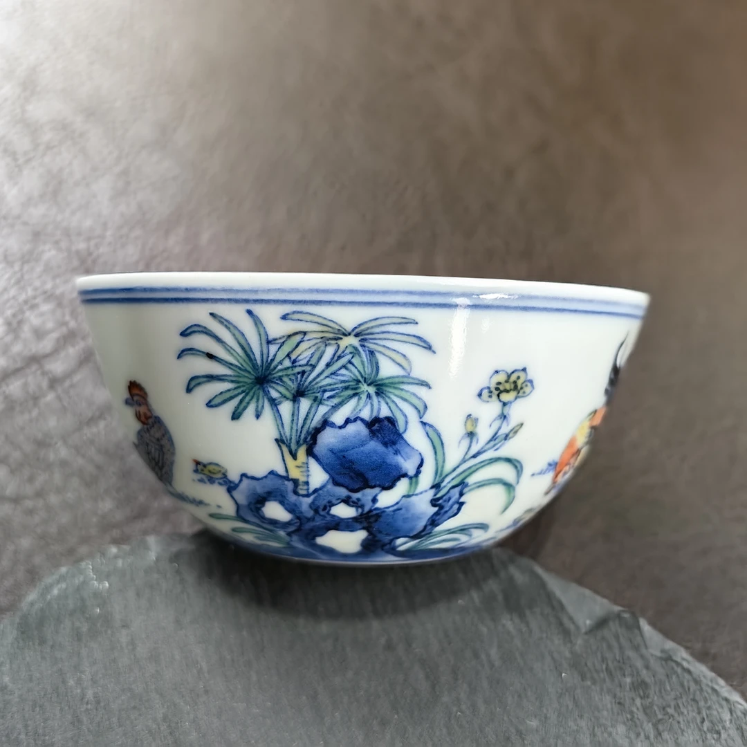 仿古斗彩雍正鸡缸杯珍藏版