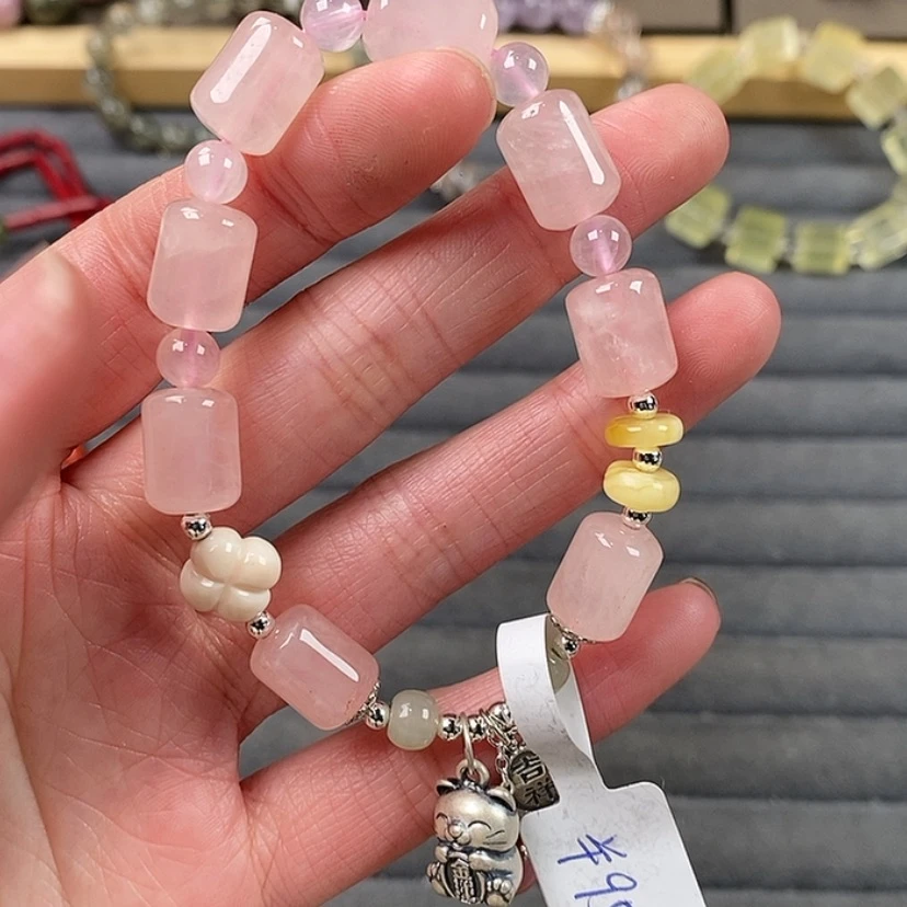 【闪购商品】烟晶手链银S925镶嵌g793