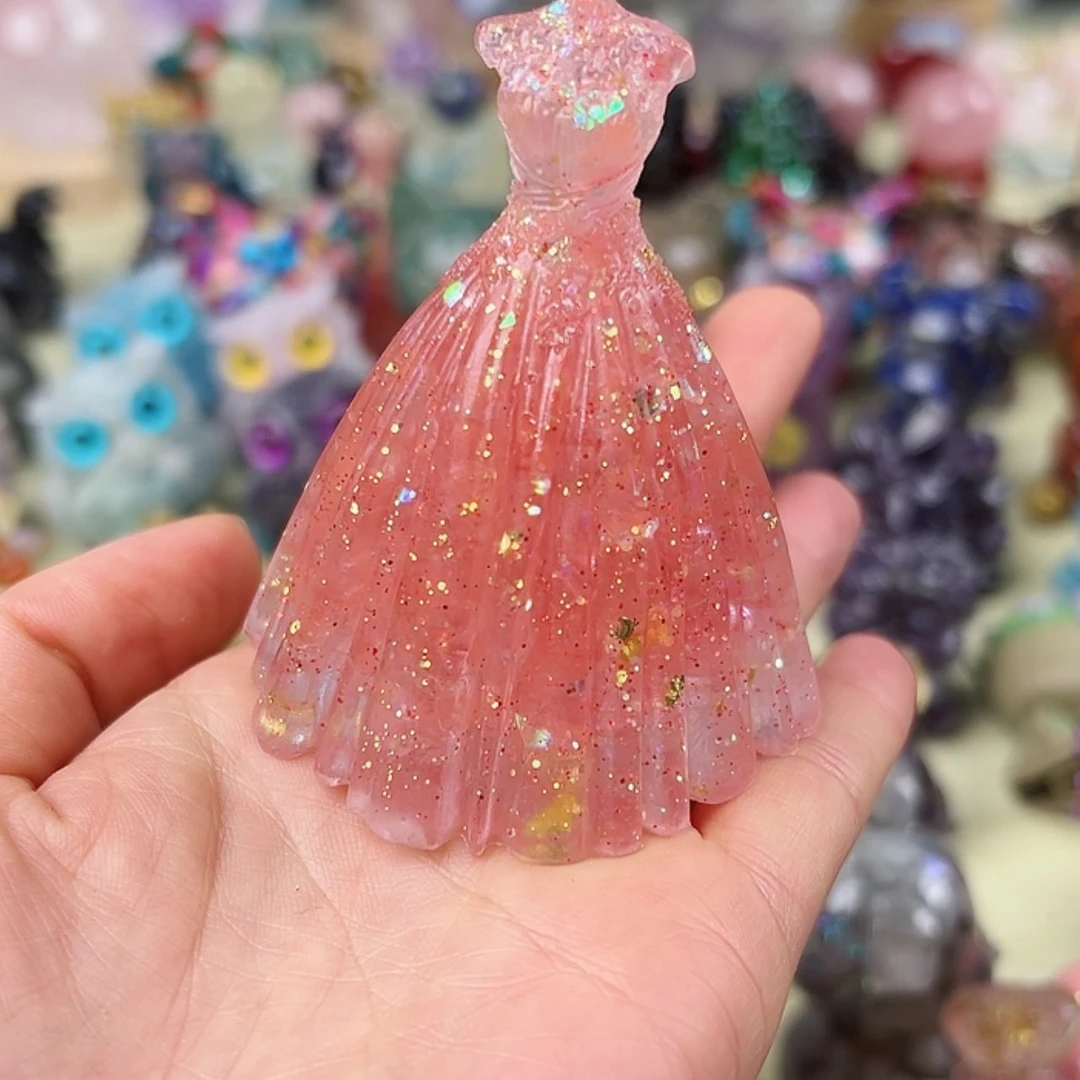 【闪购商品】水晶大型摆件（非配饰）未镶嵌西瓜裙