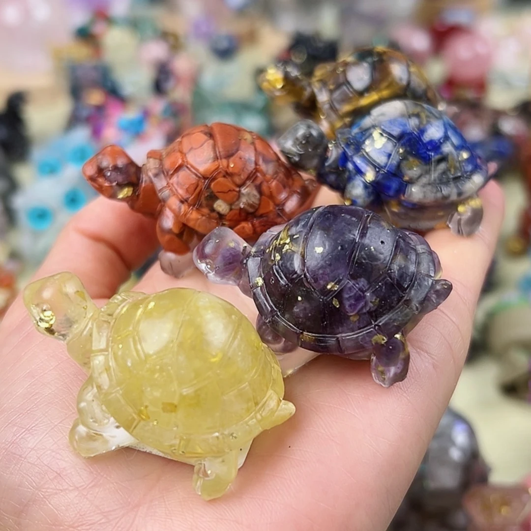 【闪购商品】水晶大型摆件（非配饰）未镶嵌小龟一组