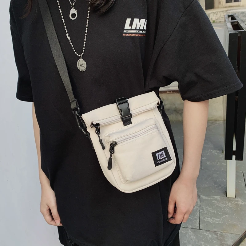 男女潮牌单肩包手机零钱钥匙包情侣斜跨时尚背包百搭小挎包ins