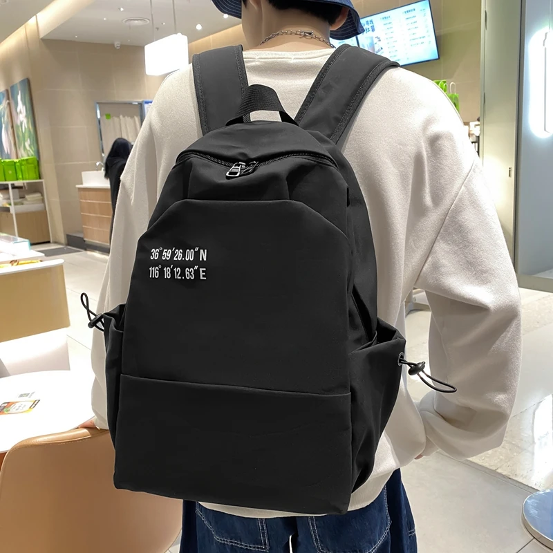 韩版ins时尚百搭双肩包男女大学高中轻便电脑背包学生书包大容量