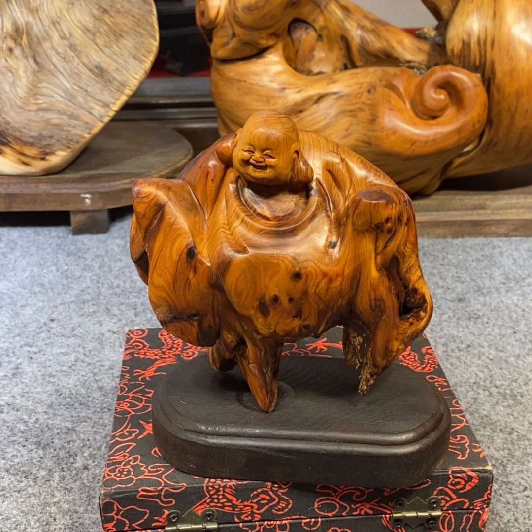 【闪购商品】柏木（崖柏）灵**趣木雕工艺品摆件家居手把件