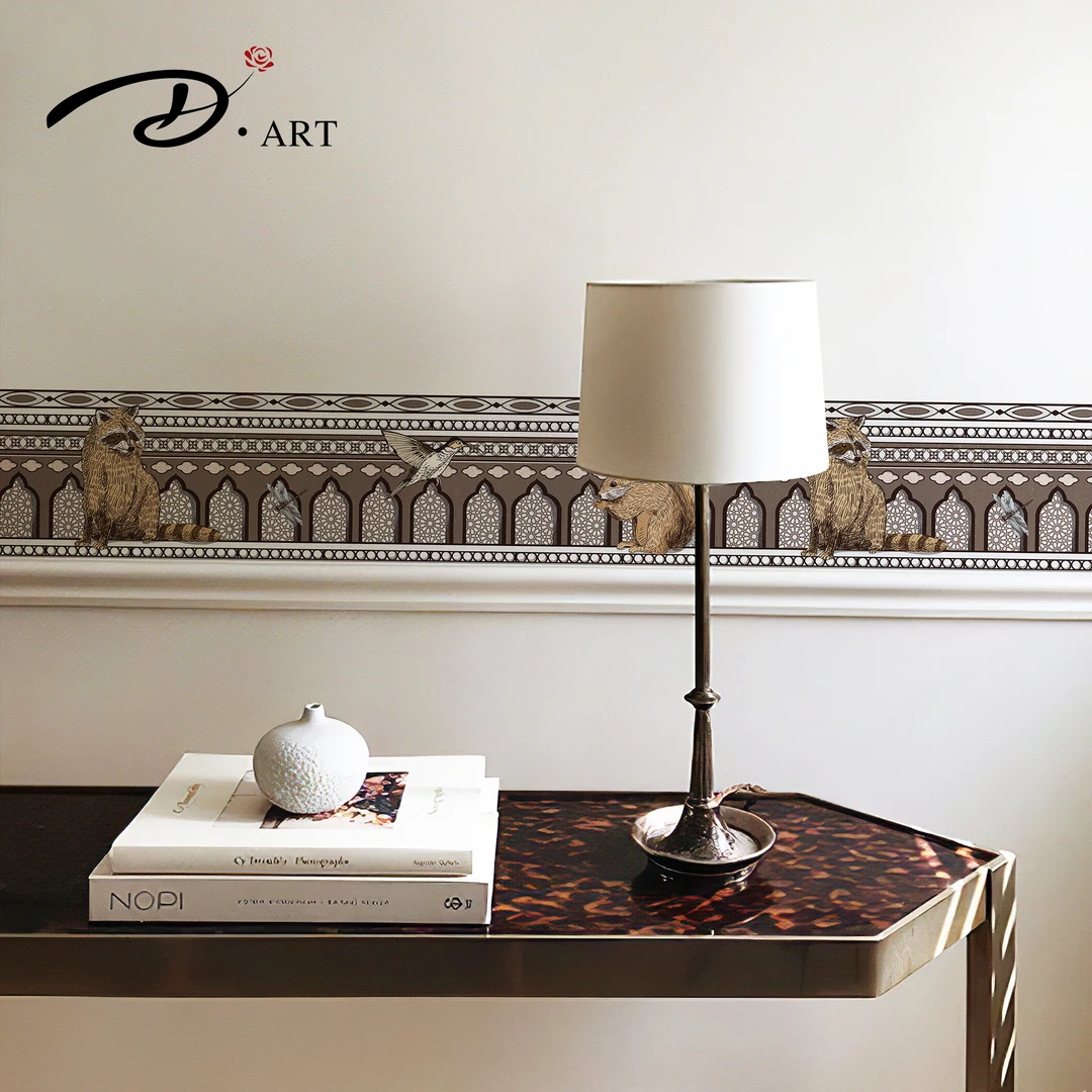 踢脚线腰线墙围楼梯护边墙角贴地脚线自粘墙贴纸自粘墙面最新款