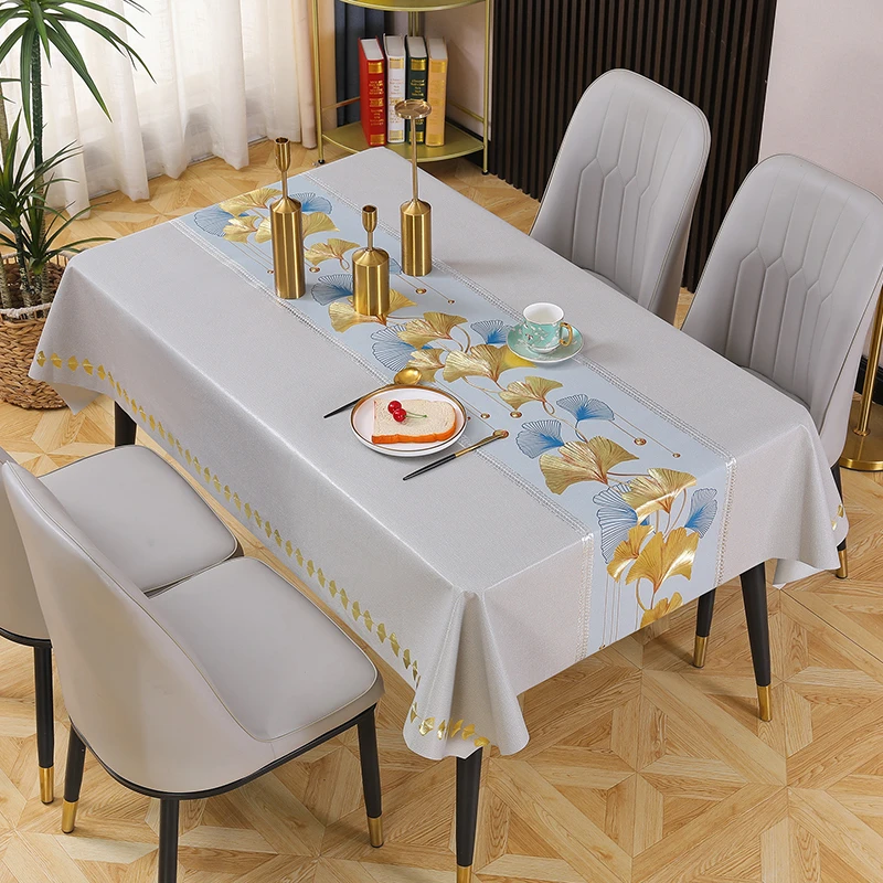 （1.4X1.8）PVC防水防油防辣椒油雕花加大茶几餐桌通用桌布