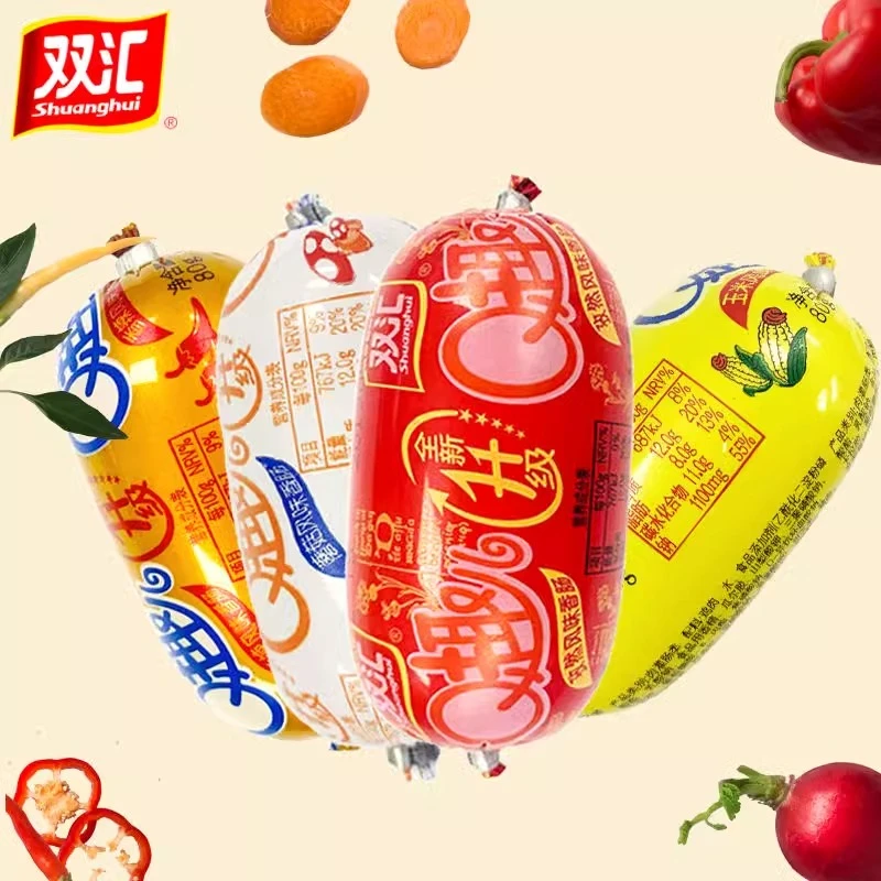 Q趣火腿肠香菇玉米口味70g香肠QQ肠混合口味泡面搭档即食