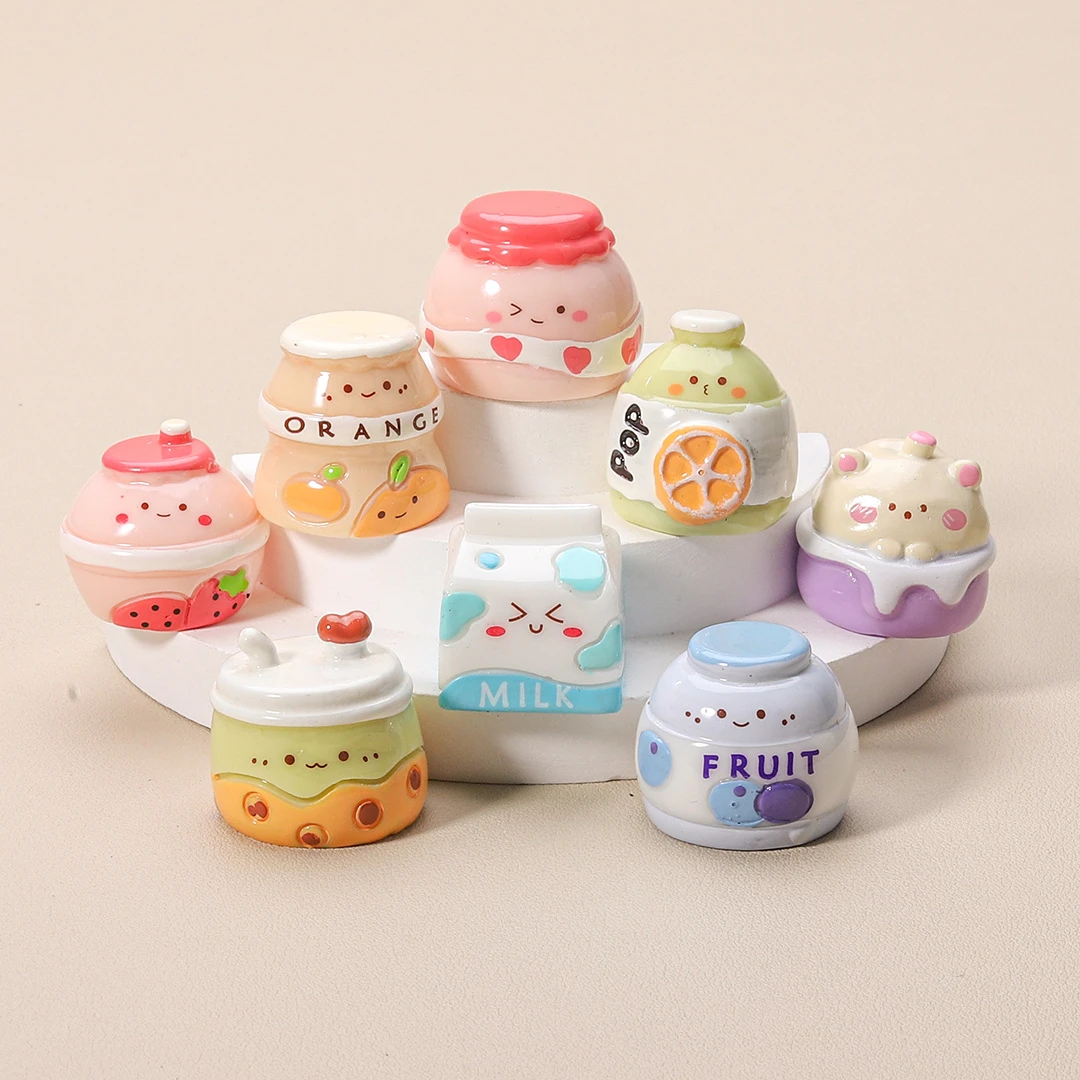 【饮品铺子】对对碰 手工diy树脂萌粒摆件