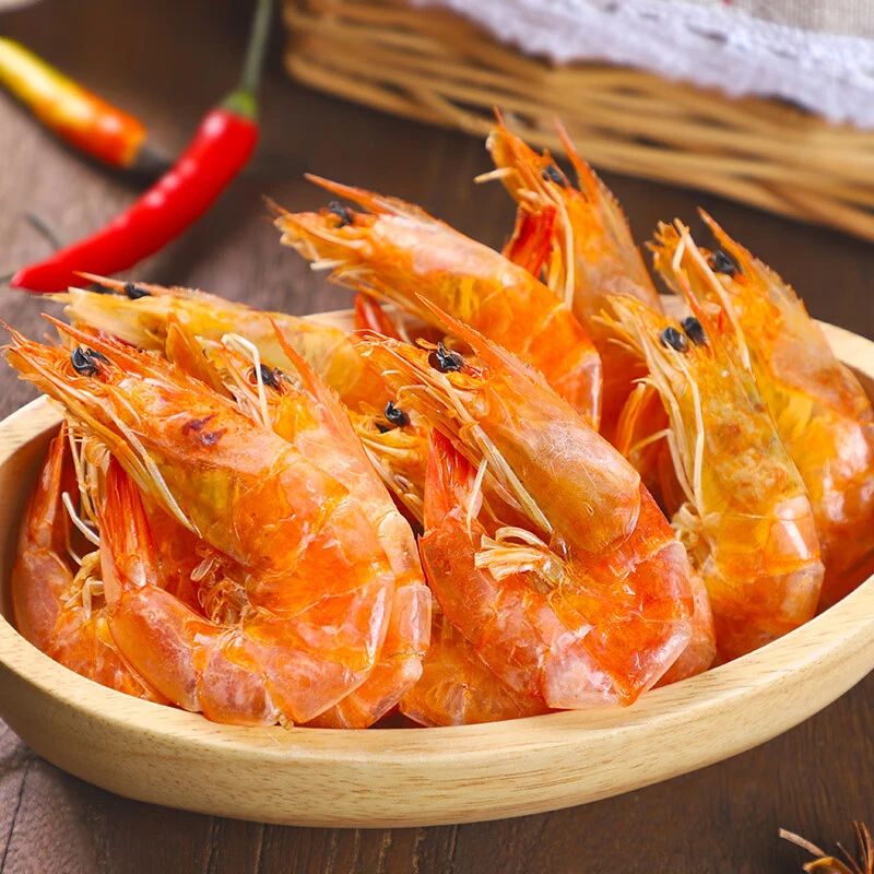 【便携装】即食海鲜烤虾干新鲜海味零食营养健康好吃60g/包大虾