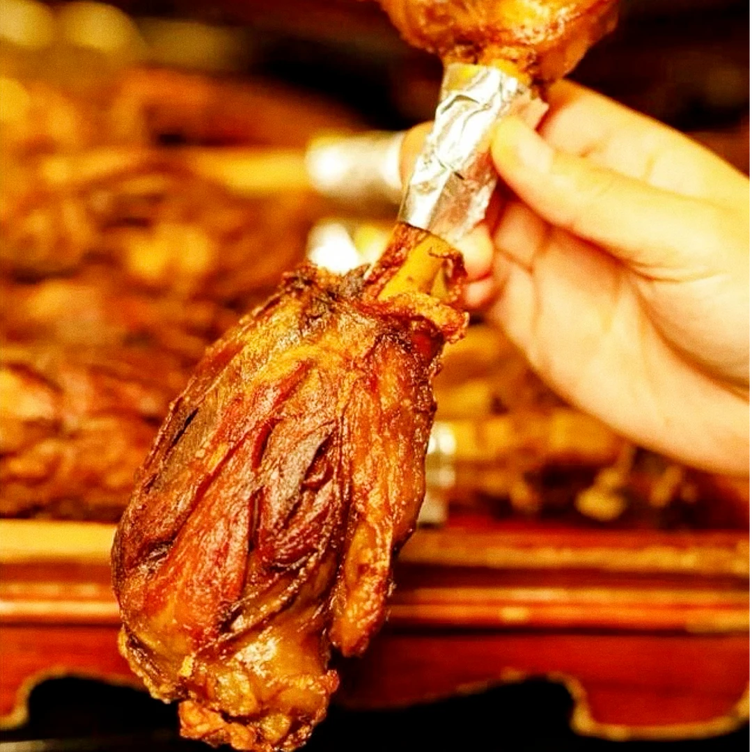 内蒙古炭烤羊小腿草原溜达羊肉现烤现发开袋即食