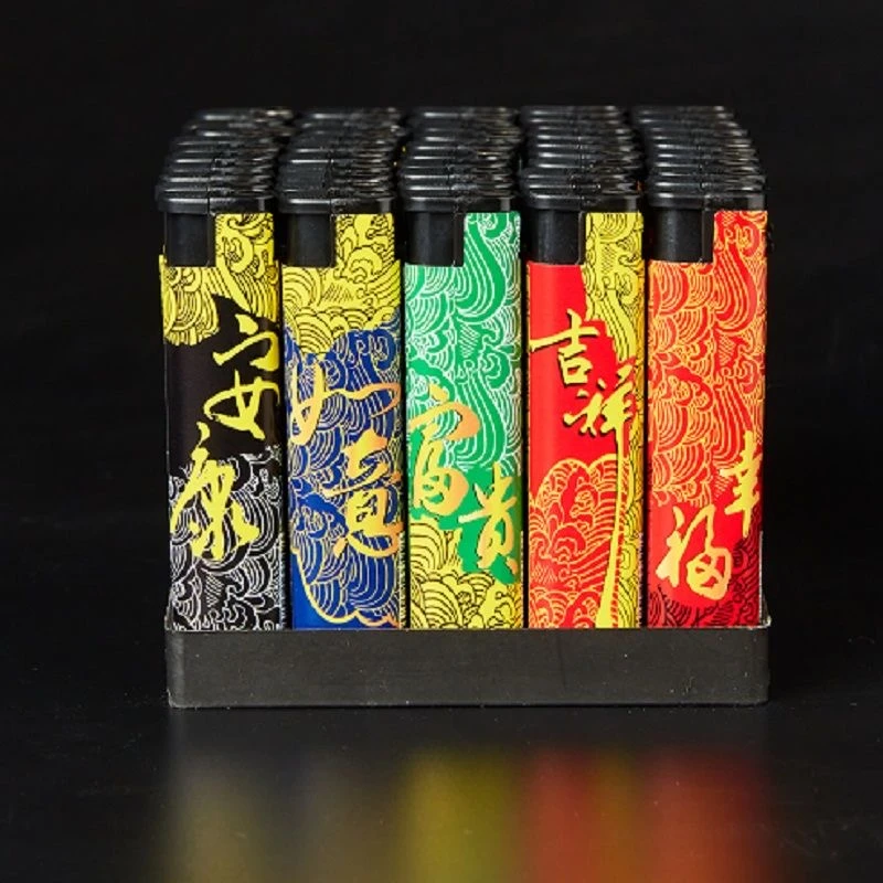 【50支防风打火机】新款潮流家用一次性打火机便利店超市家用防风机