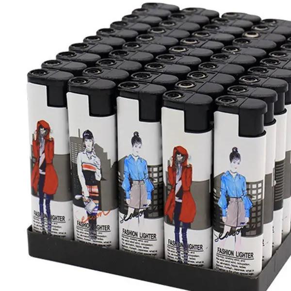 【福利款】个性包画一次性防风打火机加厚防爆商超创意点火