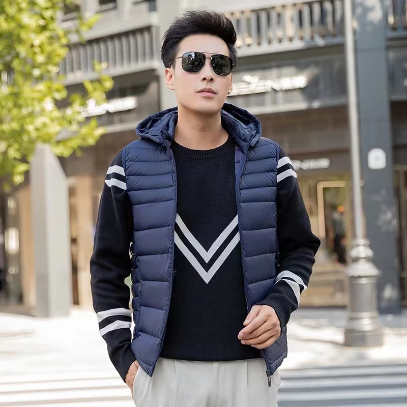 春秋冬季男士马甲外穿短款中青年保暖背心加厚丝棉马夹男外套坎肩