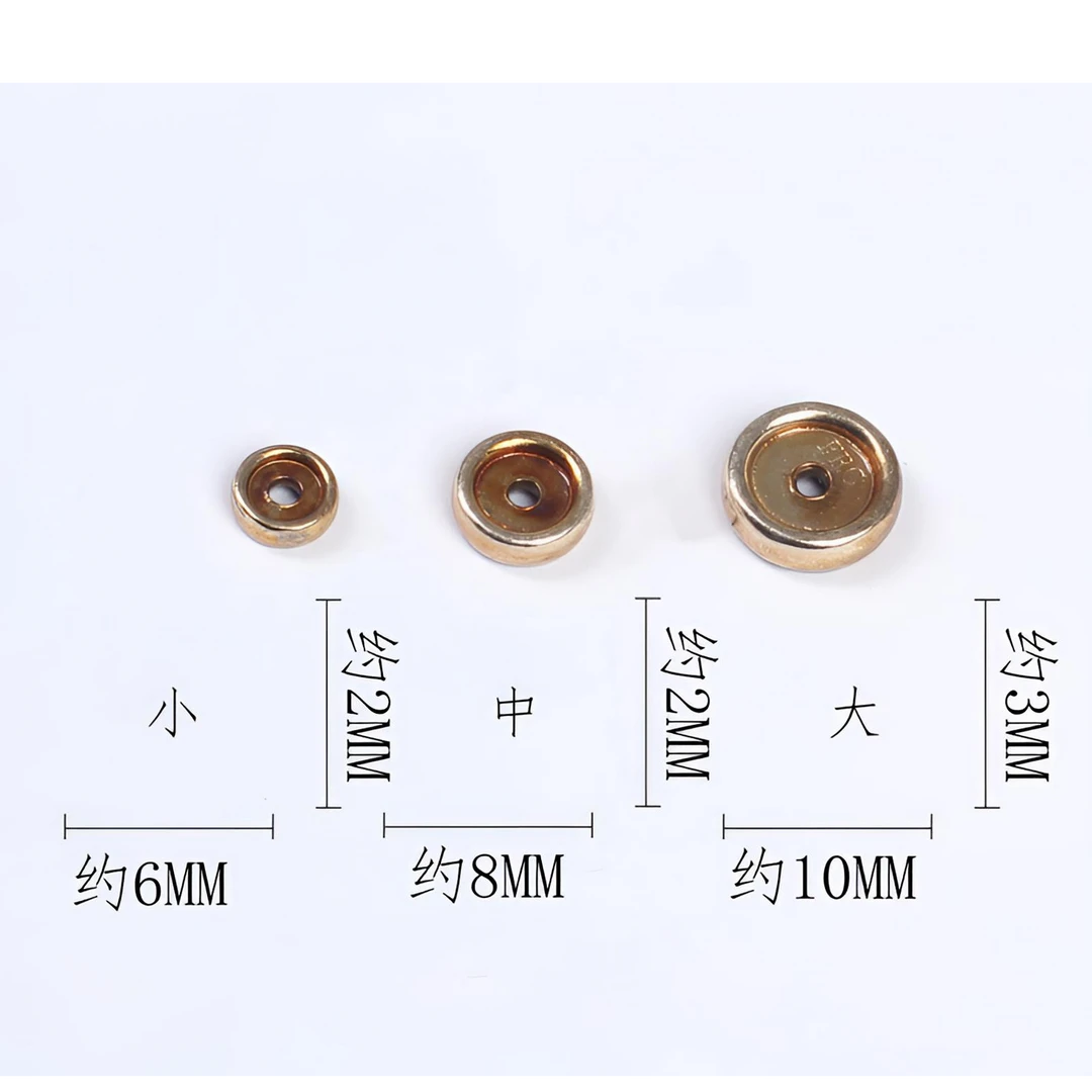 足银银制品 古法制作银质 隔片 DIY银饰【梵愿藏出品】R款彩金色