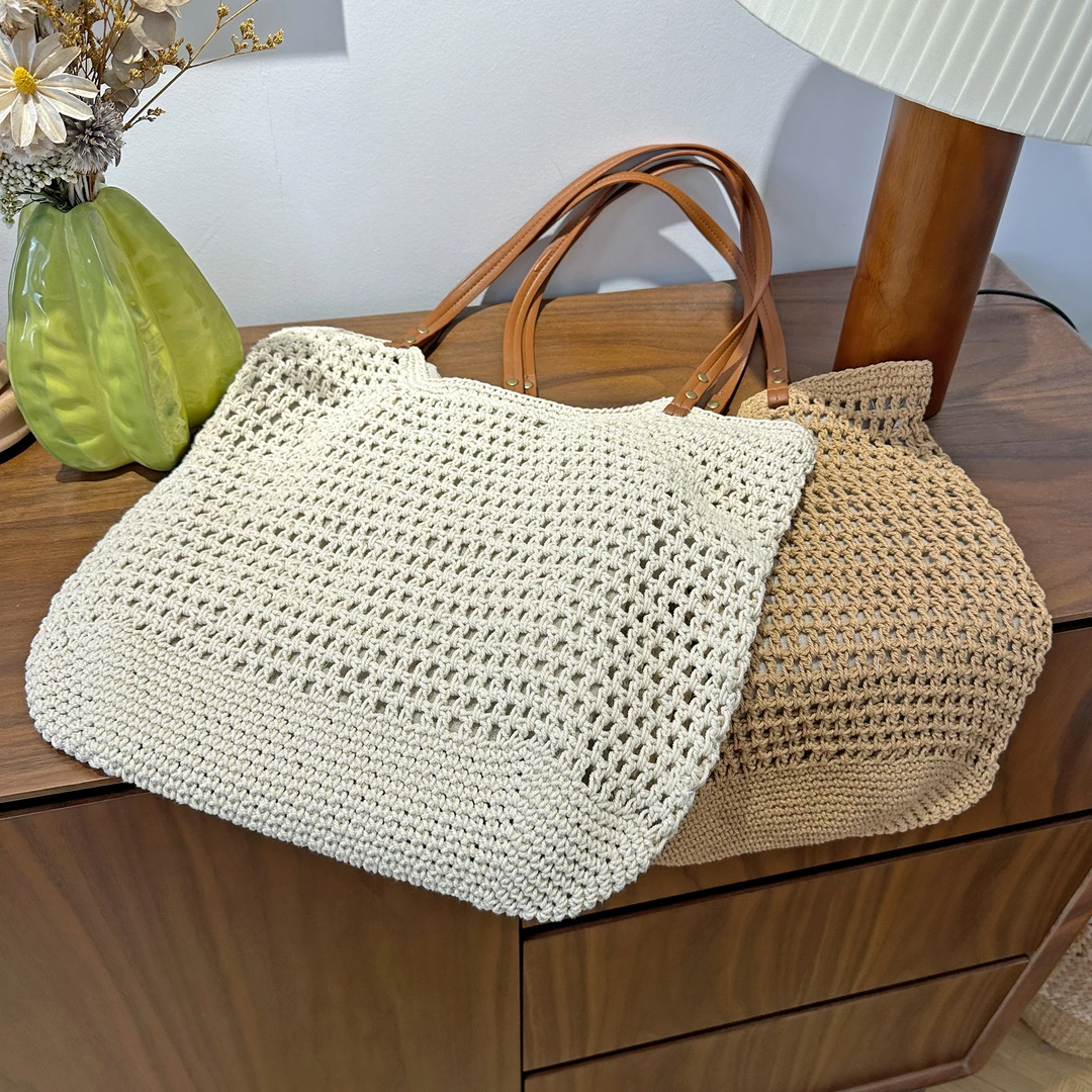 [手工编织单肩包]内含内袋