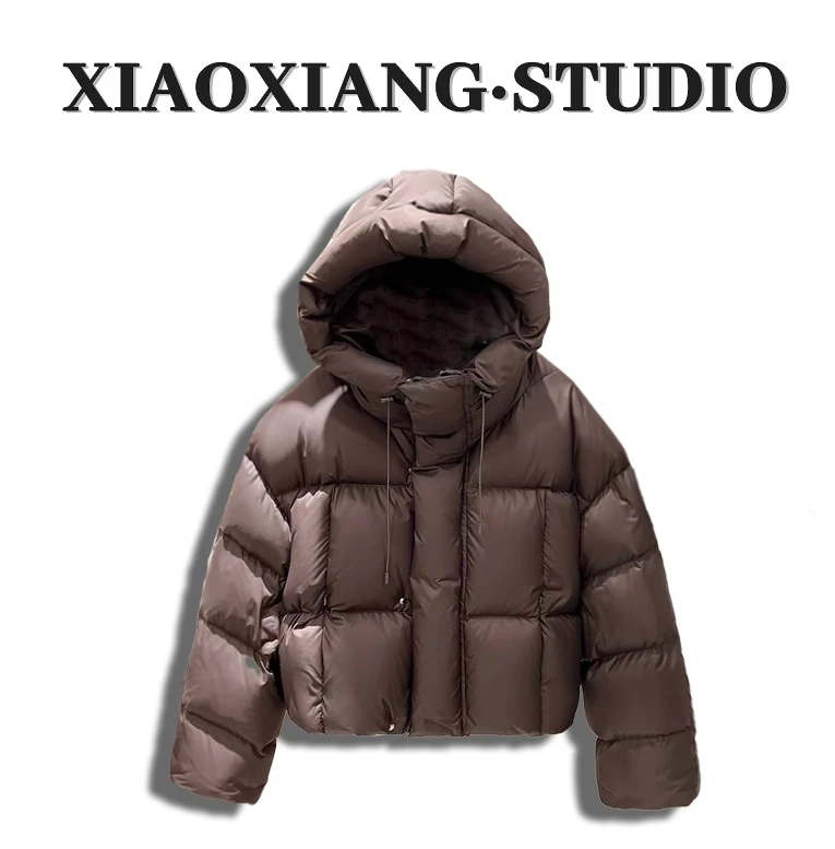 【交个朋友专属】XX24035美拉德短款泡芙白鸭绒羽绒服