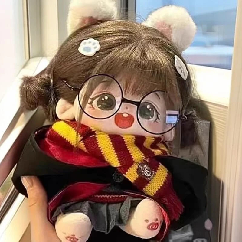 20cm正版棉花娃娃女公仔送娃衣绵花裸娃玩偶可爱女孩毛绒玩具布娃