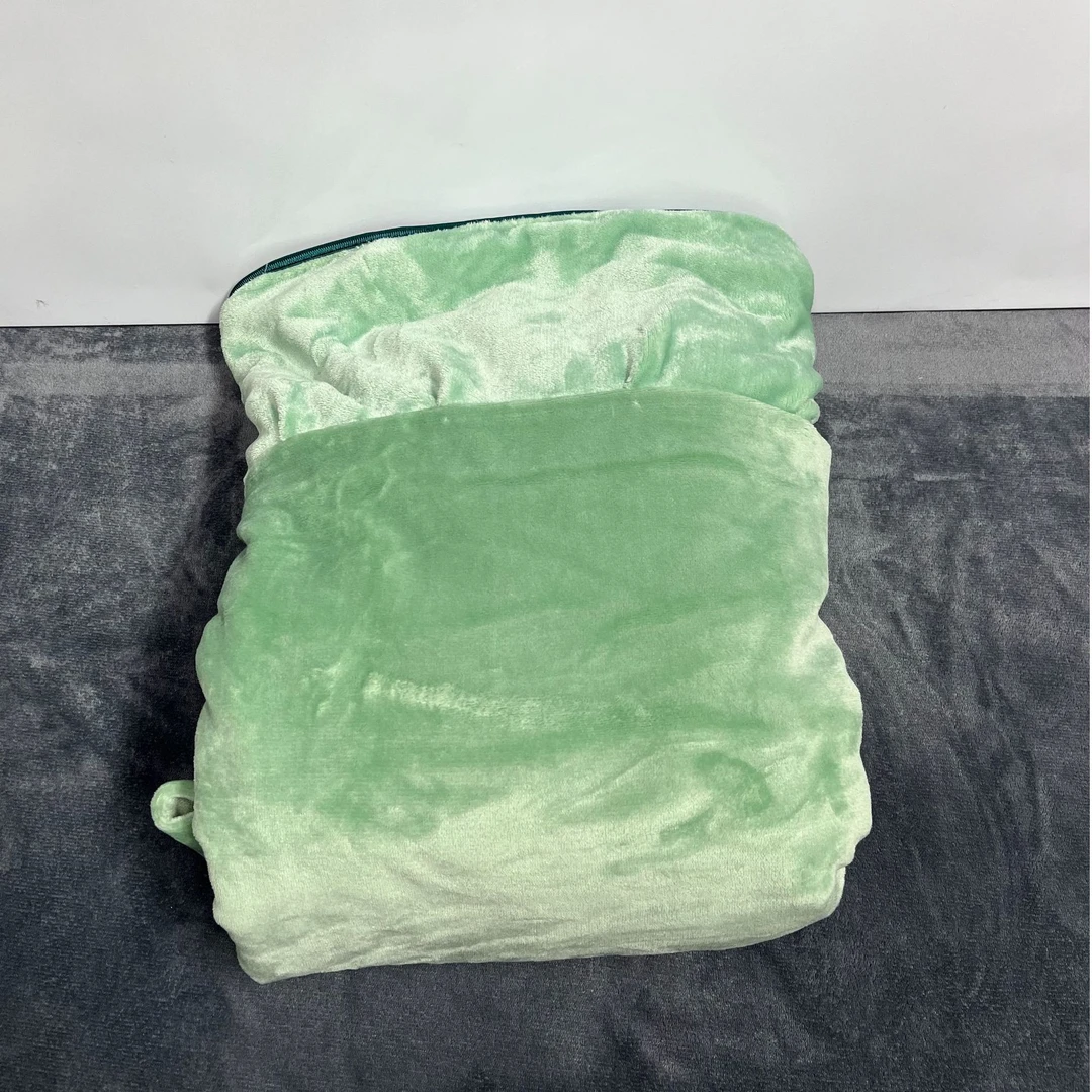 相思夜语绿色加厚牛奶绒床单冬季保暖绒床单